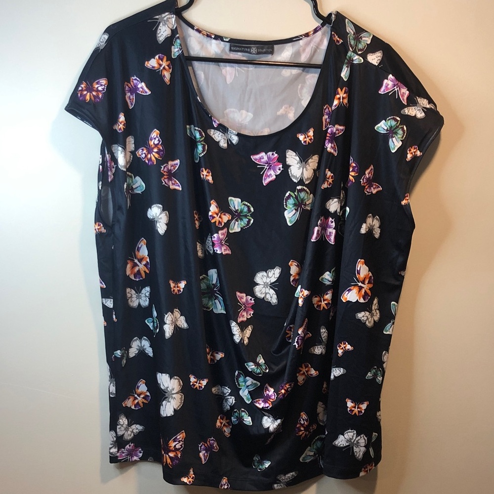 Elegant Butterfly Print Women's Blouse